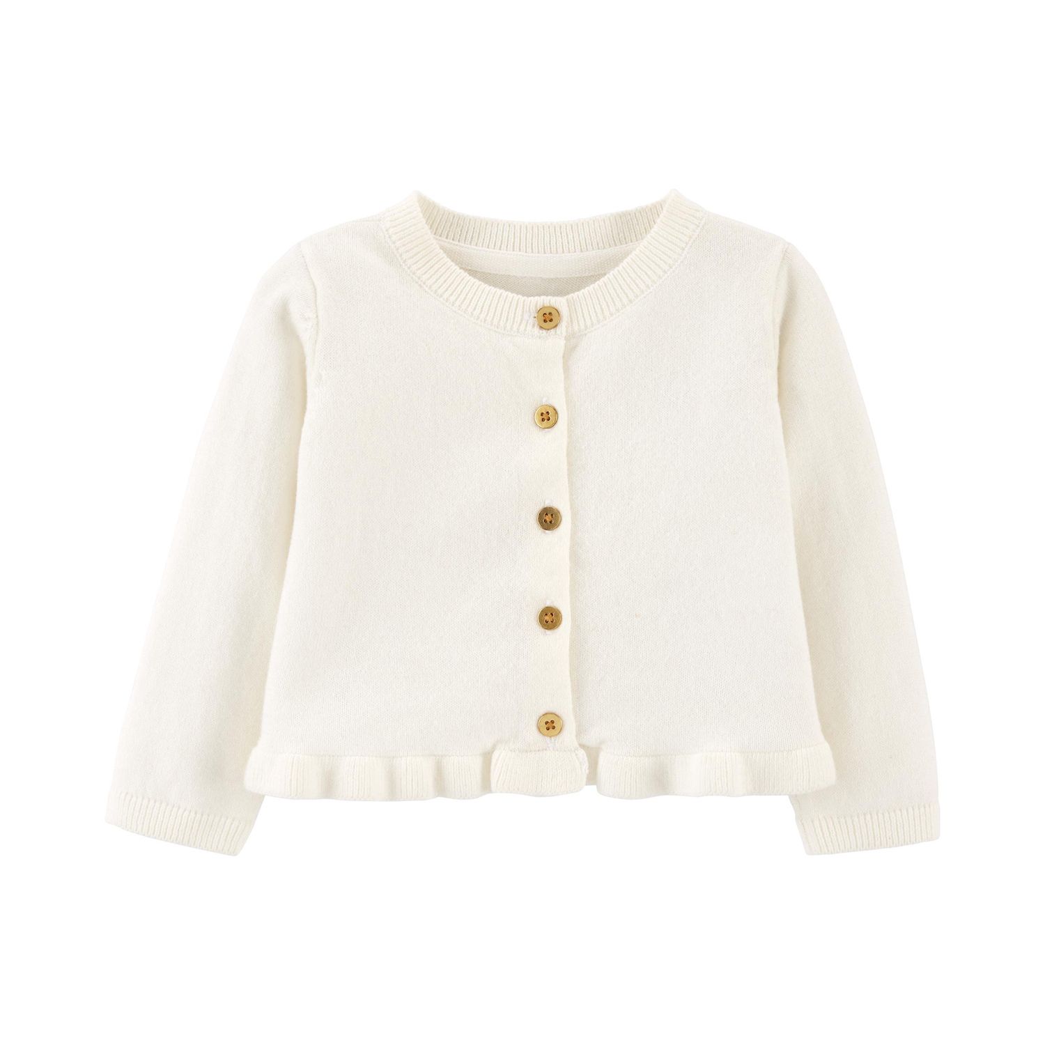 infant girl white sweater