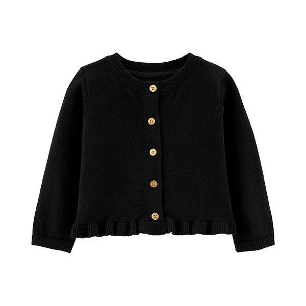 Baby girls best sale black cardigan