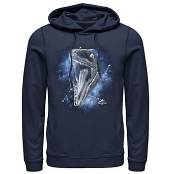 Men's Jurassic World Raptor Roaring Constellation Pullover Graphic Hoodie