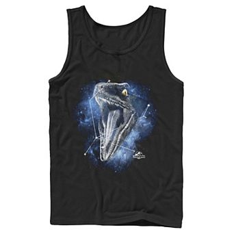 Men's Jurassic World Raptor Roaring Constellation Tank Top
