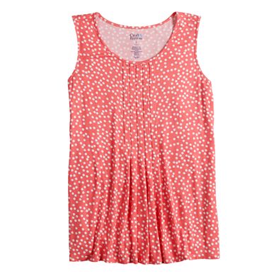 Women's Croft & Barrow® Pleated Front Tank
