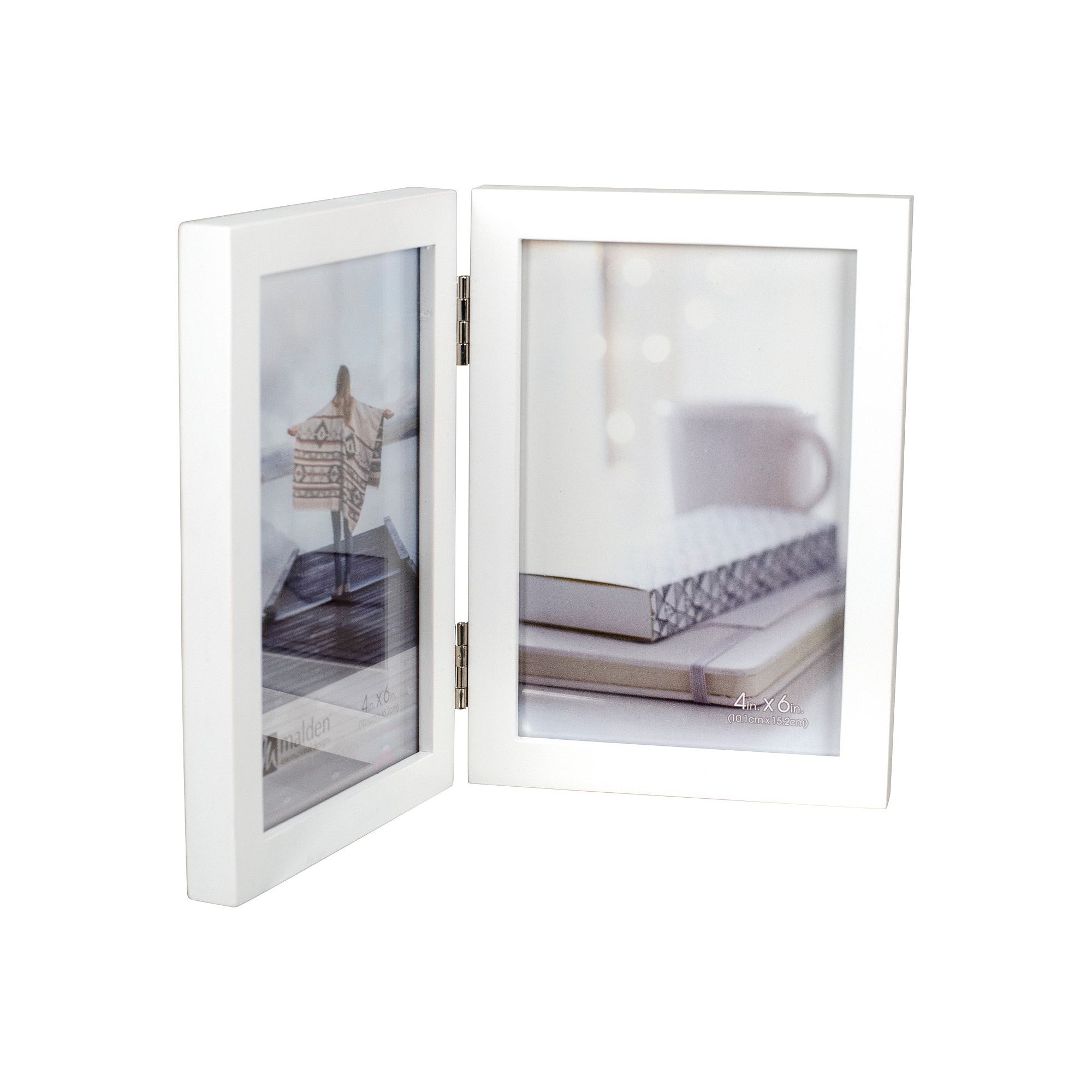 Malden Linear Double Hinged Frame, White