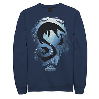 Men's Jurassic World Under Water Fears Graphic Fleece Pullover