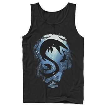 Men's Jurassic World Under Water Fears Graphic Tank Top