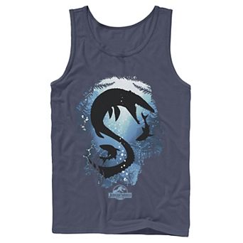 Men's Jurassic World Under Water Fears Graphic Tank Top