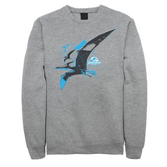 Men's Jurassic World Pterodactyl Geometric Poly Graphic Fleece Pullover