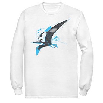 Men's Jurassic World Pterodactyl Geometric Poly Long Sleeve Graphic Tee