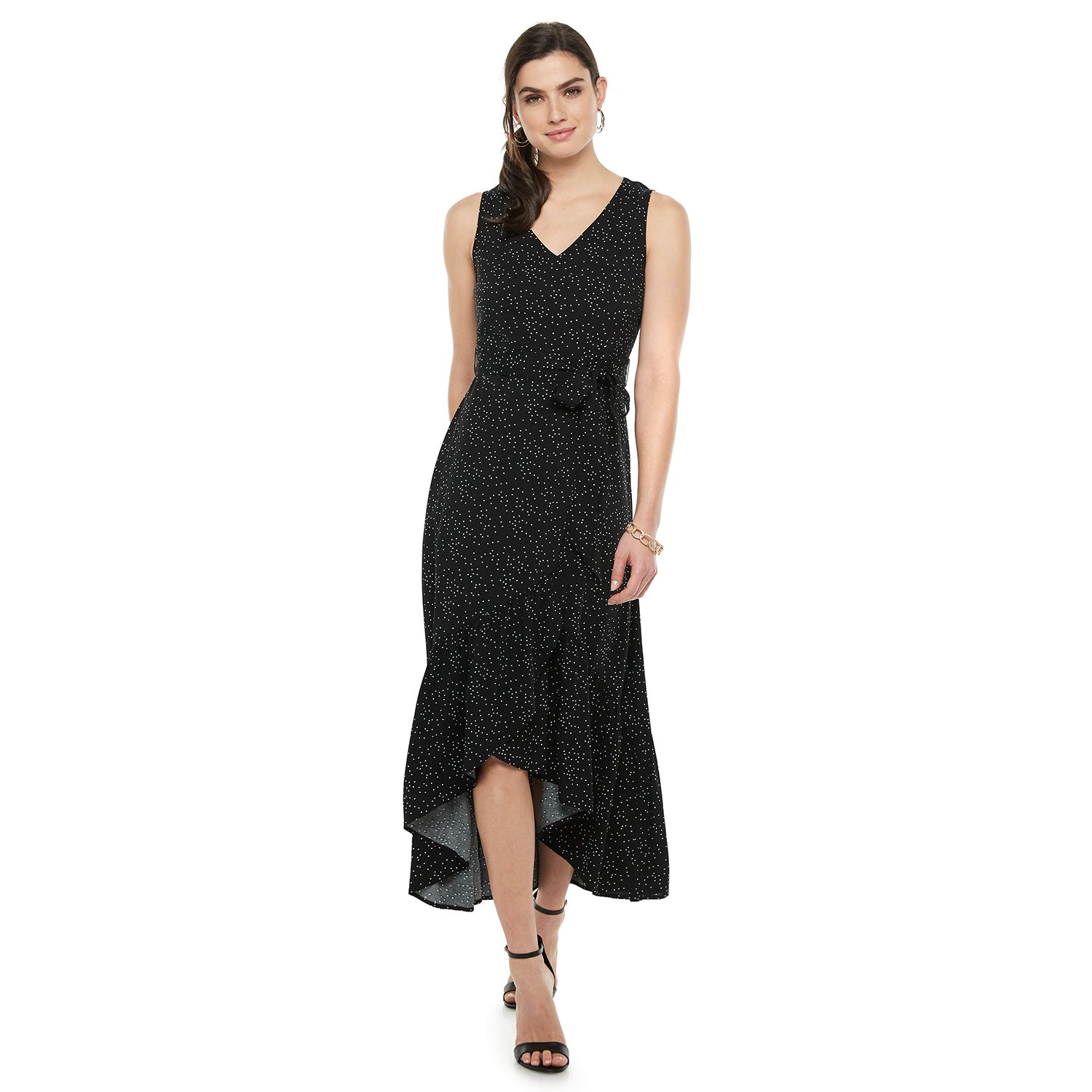 kohls black maxi dress