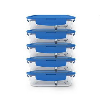 Bentgo 10 pc 3-Compartment Glass Lunch Container Set