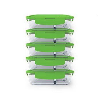 Bentgo 10 pc 3-Compartment Glass Lunch Container Set