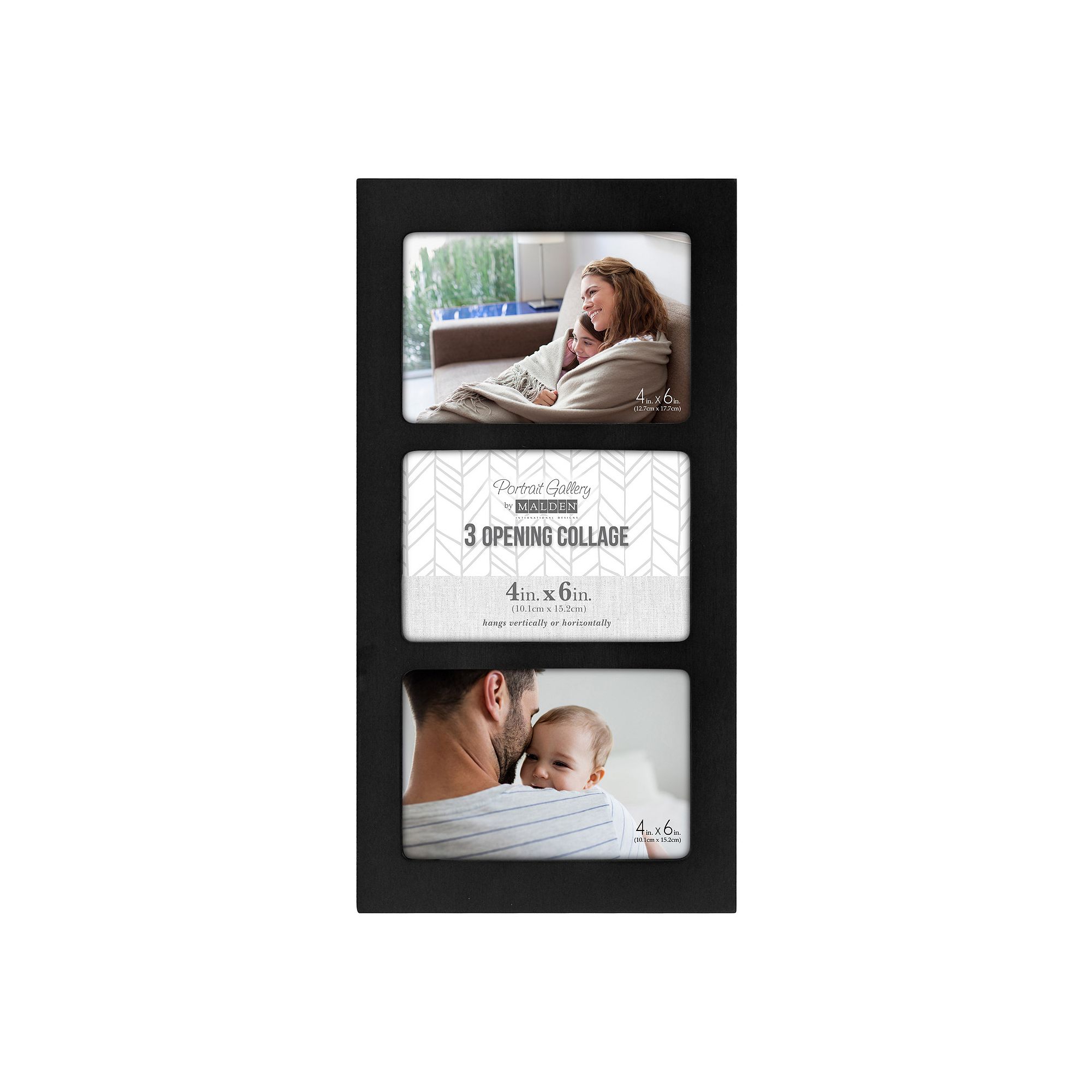 Malden Trio 3-Opening Frame, Black