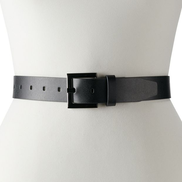 【KIMMATIN】SQUARE BUCKLE LEATHER BELT 45506-kaya-500-brown-leather-