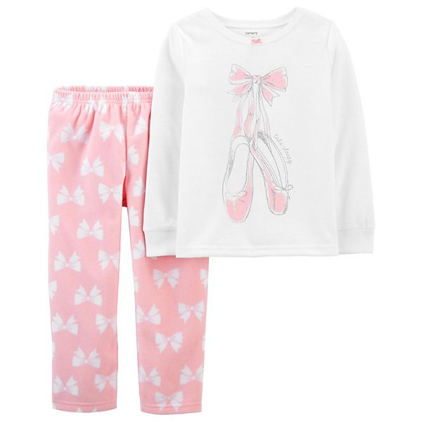 Details about   Carter's Toddler Girls 2 Pc Fleece Pajama Set NWT Size 2T  Pink w/ Panda 