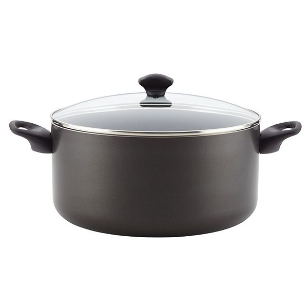 Farberware 10.5qt Aluminum Nonstick Covered Stockpot Black