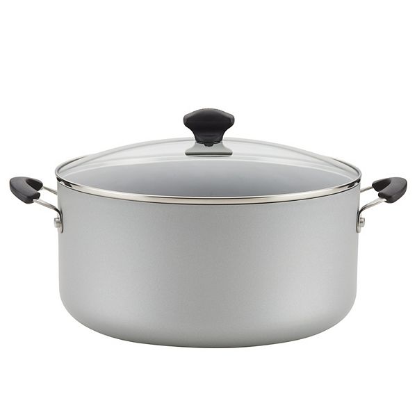 Farberware 10.5qt Aluminum Nonstick Stockpot with Lid Pewter