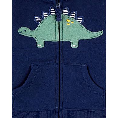 Baby Boy Carter's 3-Piece Dinosaur Jacket, Bodysuit & Pants Set