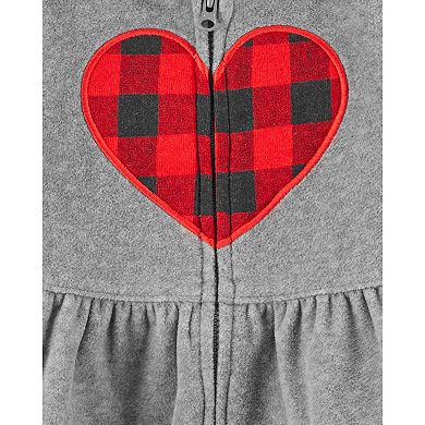 Baby Girl Carter's 3-Piece Fleece Jacket, Bodysuit & Pants Set
