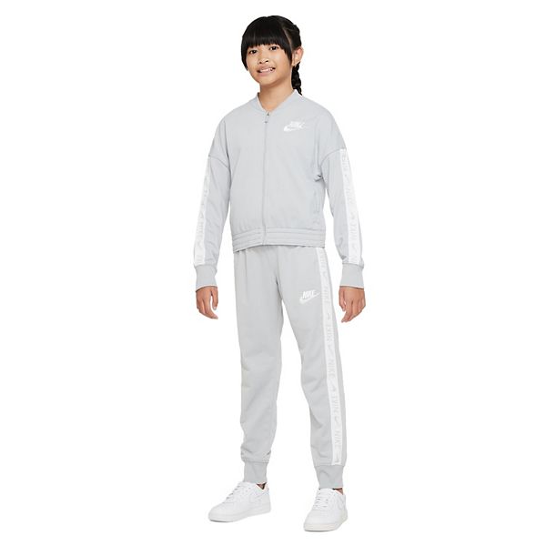 Light grey hot sale nike tracksuit