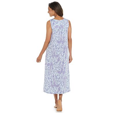 Women's Croft & Barrow® Lace-Trim Long Nightgown
