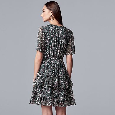Women's Simply Vera Vera Wang Ruffle Wrap Dress