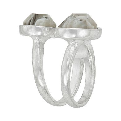Bella Uno Grey Agate Ring