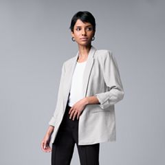 Women's Simply Vera Vera Wang Roll-Tab Relaxed Blazer