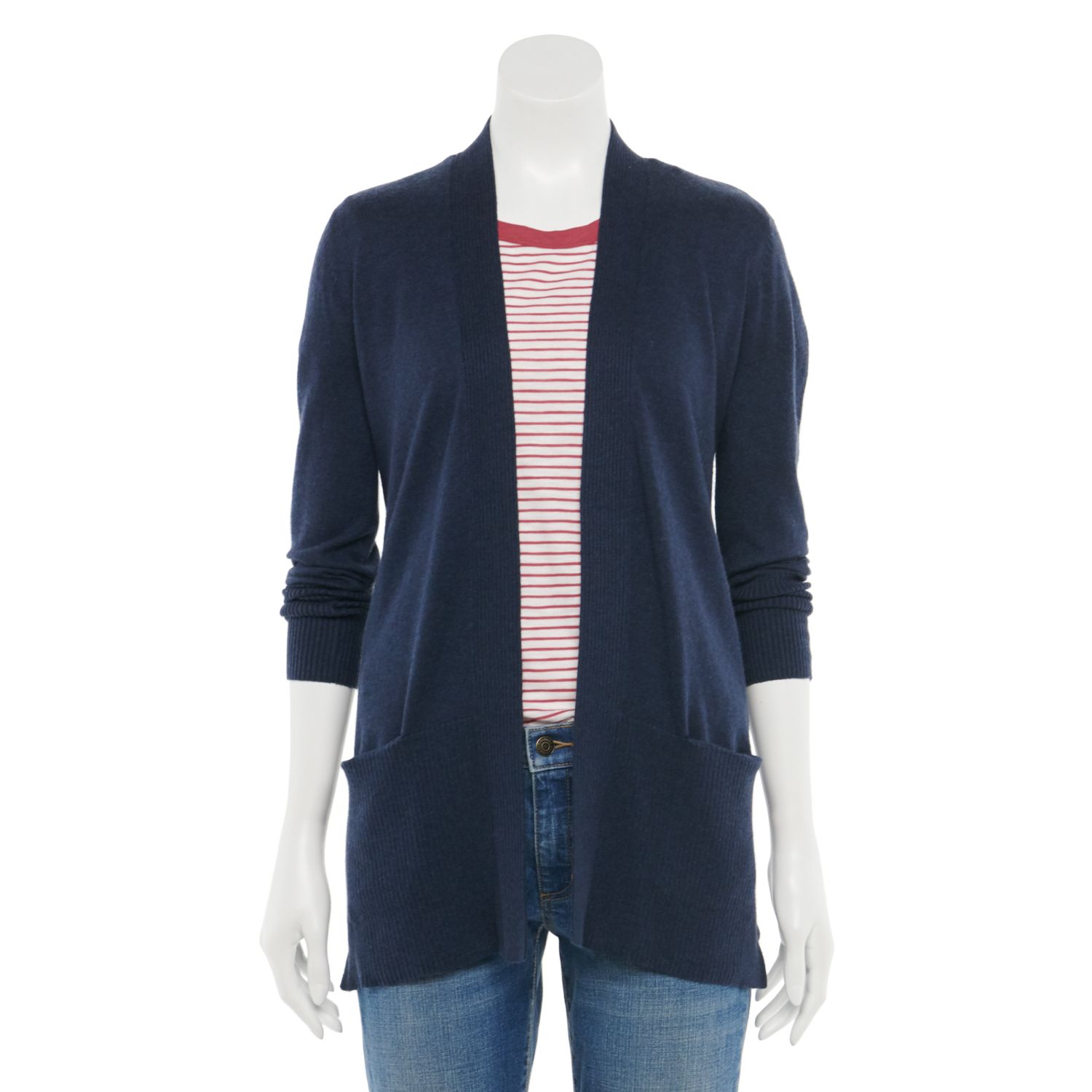 kohls womens long cardigans