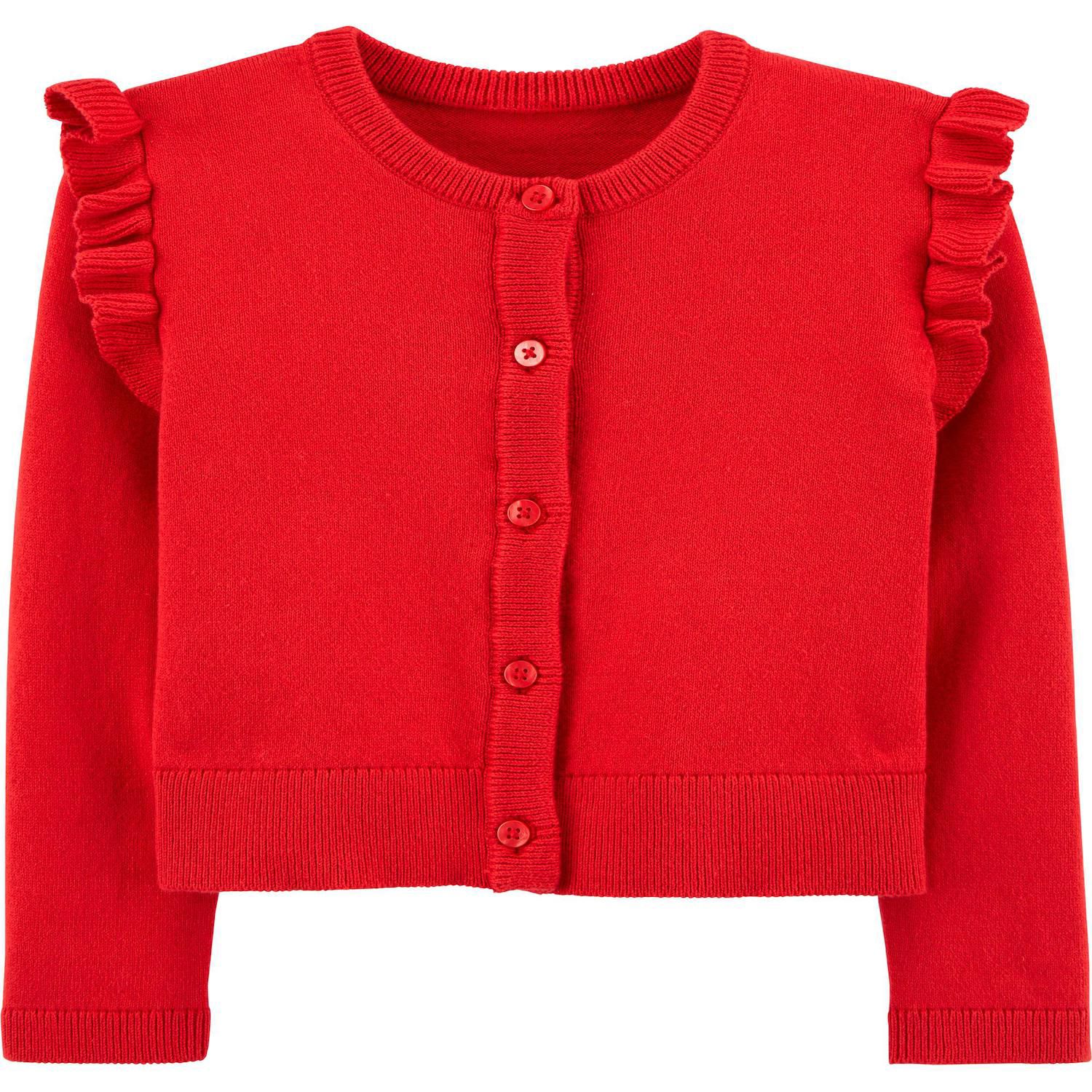 kohls red cardigan