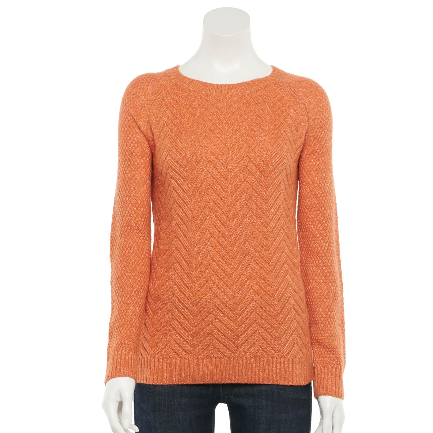 orange sweater womens