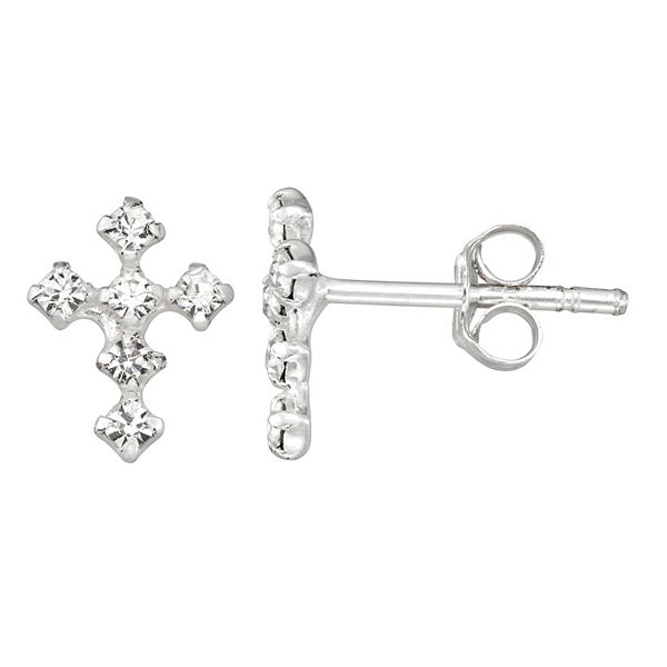 Charming Girl Cross Earrings