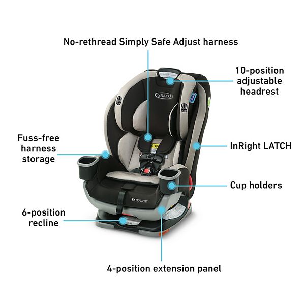 Graco Extend2Fit 3in1 Convertible Car Seat