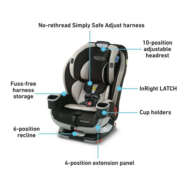 Graco Extend2Fit 3-in-1 Convertible Car Seat