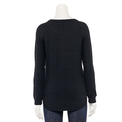 Women's Sonoma Goods For Life® Trellis Raglan-Sleeve Sweater