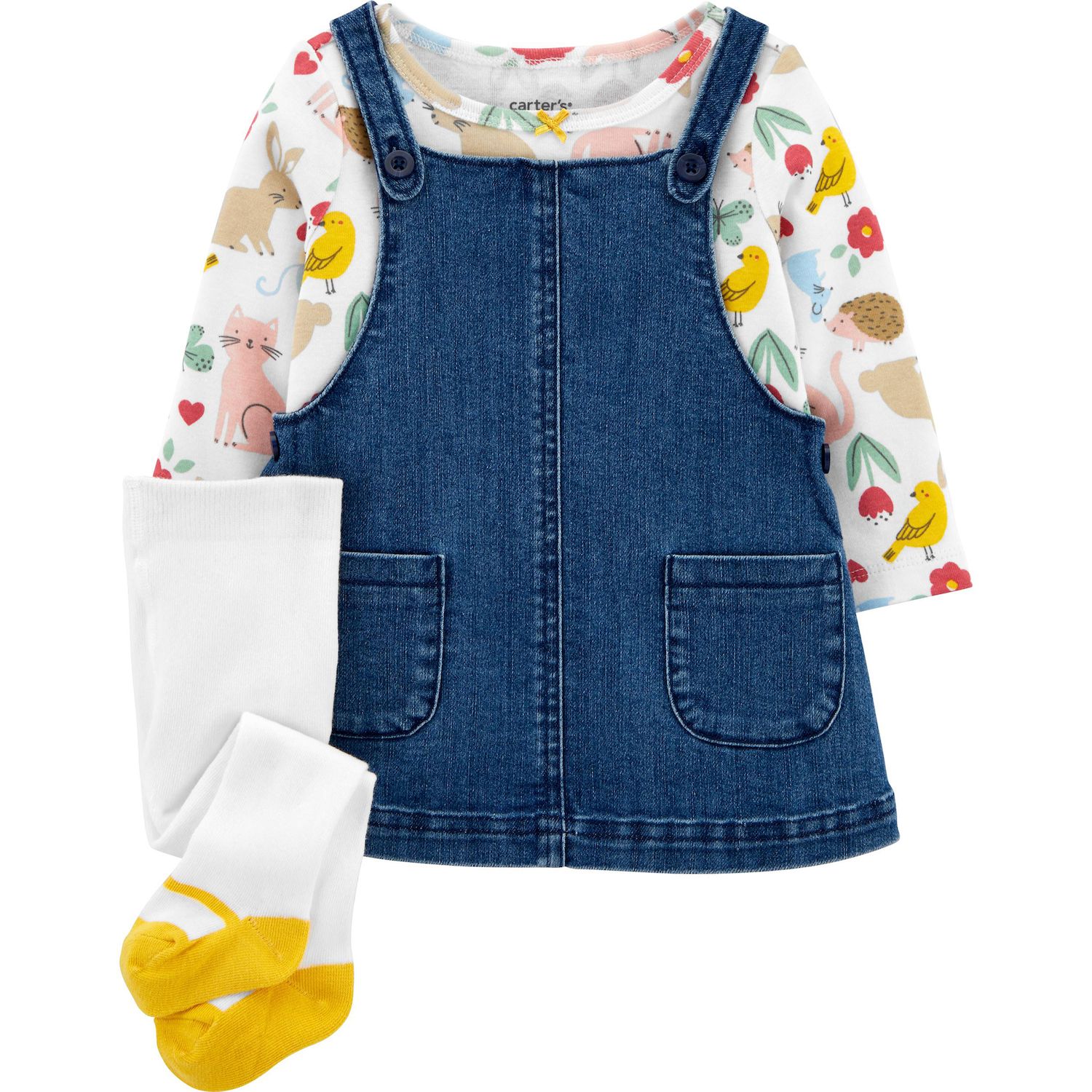 girls denim jumper