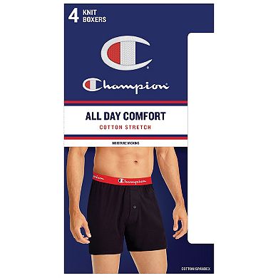 Men's Champion 4-pack Everyday Comfort Stretch Boxers