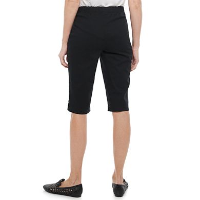 Petite Croft & Barrow® Button-Hem Skimmer Pants