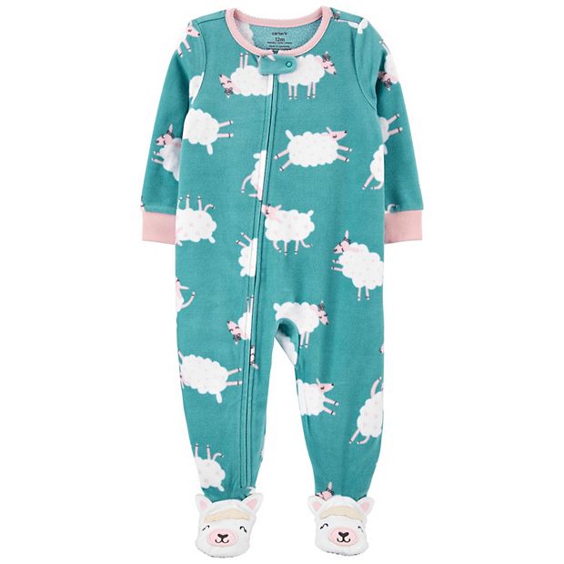 Toddler Carter s Sheep Fleece Footed Pajamas