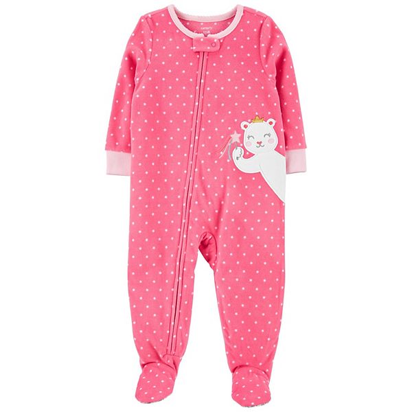 Toddler Girl Carter's Mouse Fleece Footed Pajamas