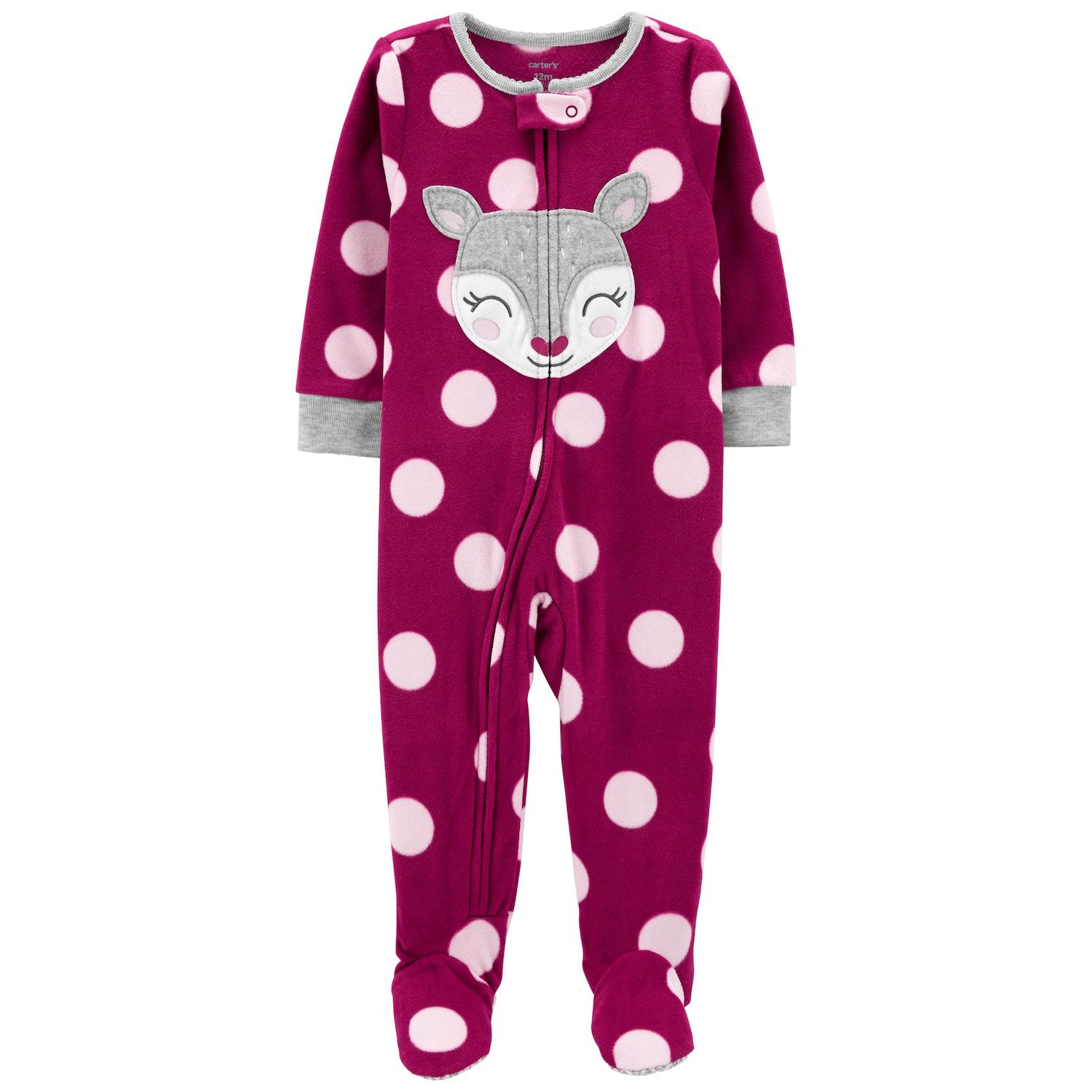 carters fleece pajamas 12 months