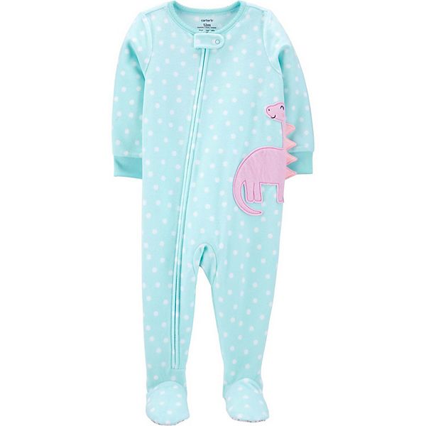 Carters Baby Girls One-Piece Fleece Footie Pajamas