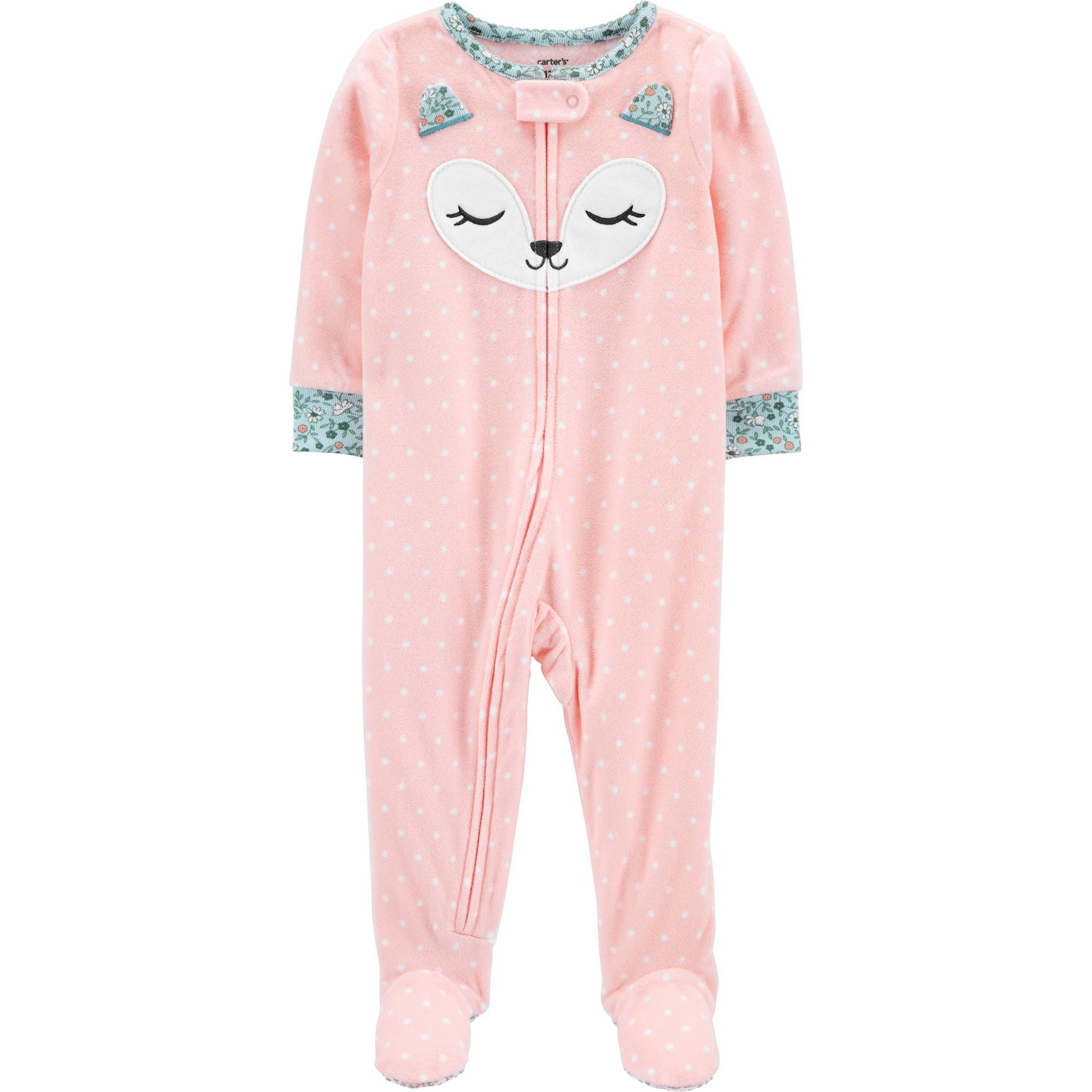 baby girl footed pajamas