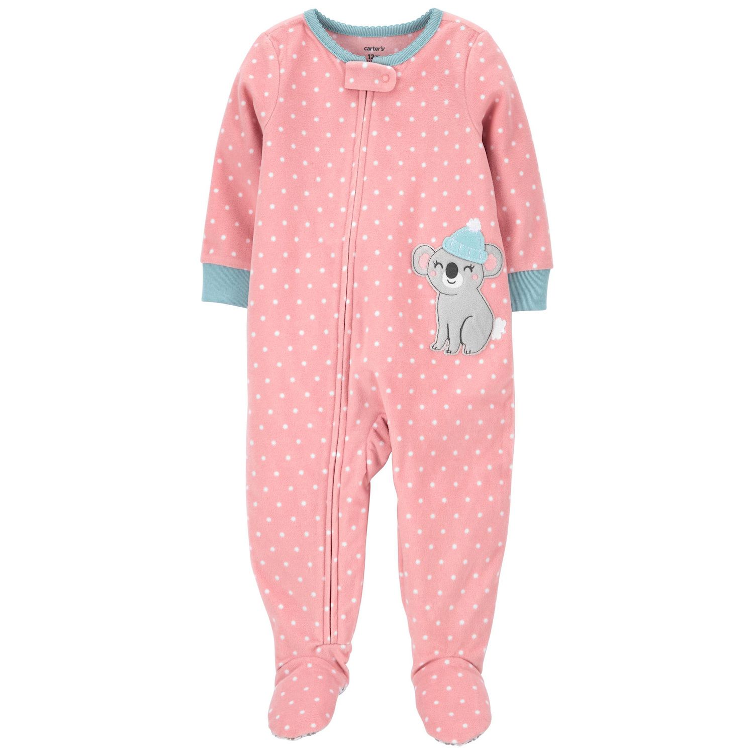 carters fleece pajamas 12 months