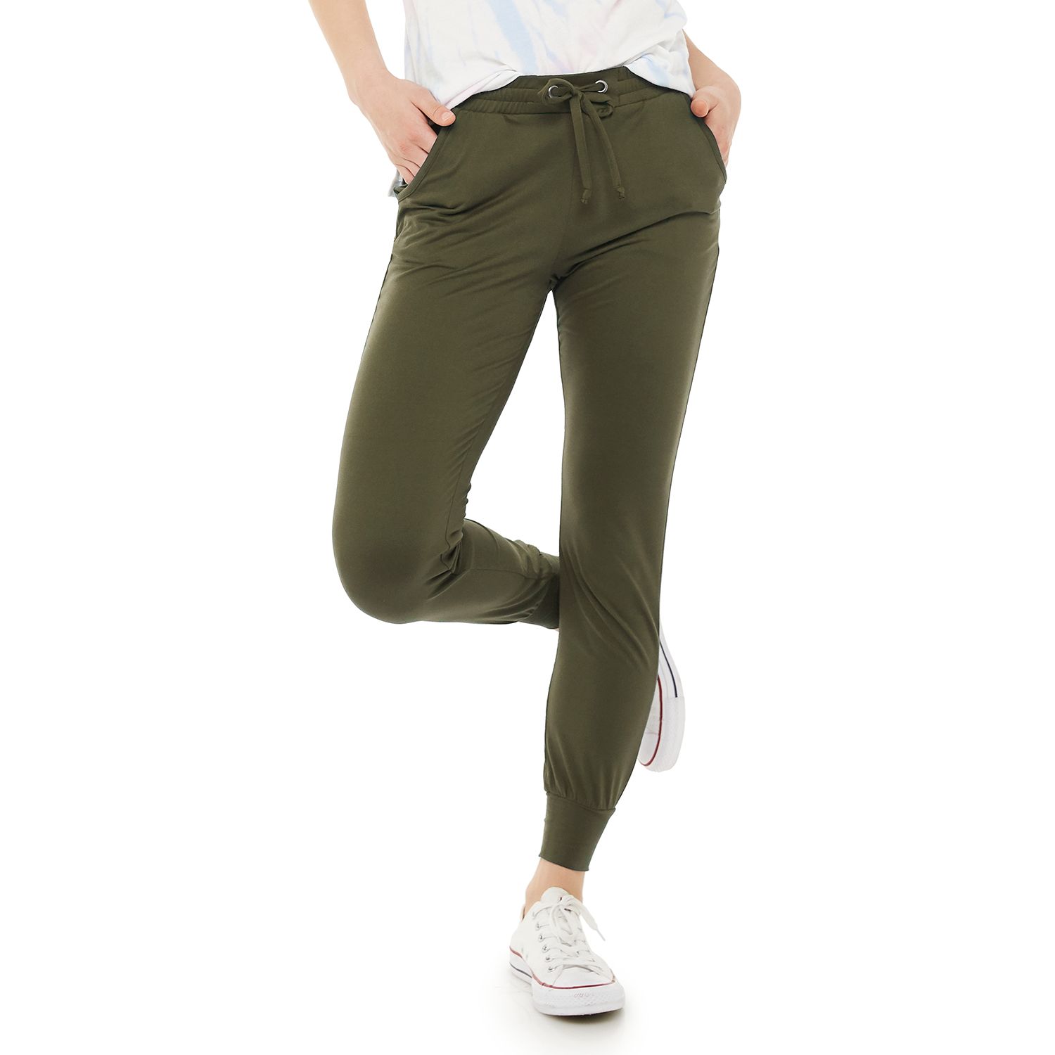 olive green sweat pants