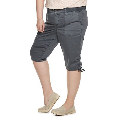 Plus Size EVRI™ Utility Bermuda Shorts