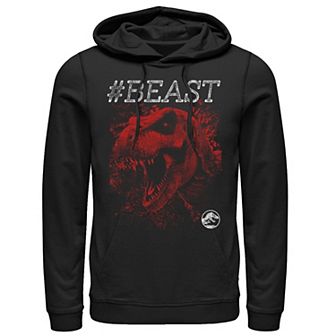 Men's Jurassic World #BEAST T-Rex Bite Graphic Pullover Hoodie