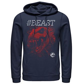 Men's Jurassic World #BEAST T-Rex Bite Graphic Pullover Hoodie