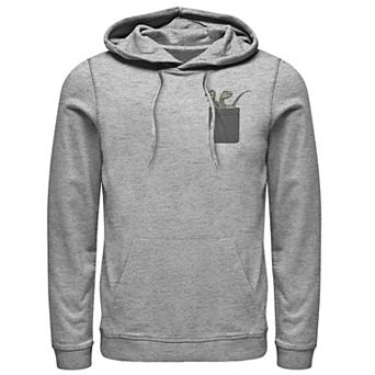 Men's Jurassic World Pocket Raptors Paint Splatter Graphic Pullover Hoodie