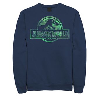 Men's Jurassic World Watercolor Logo Sweatshirt