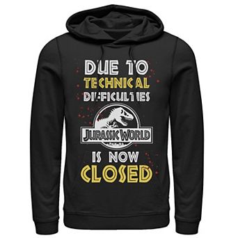 Men's Jurassic World The Park Is Closed Sign Hoodie