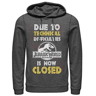 Men's Jurassic World The Park Is Closed Sign Hoodie